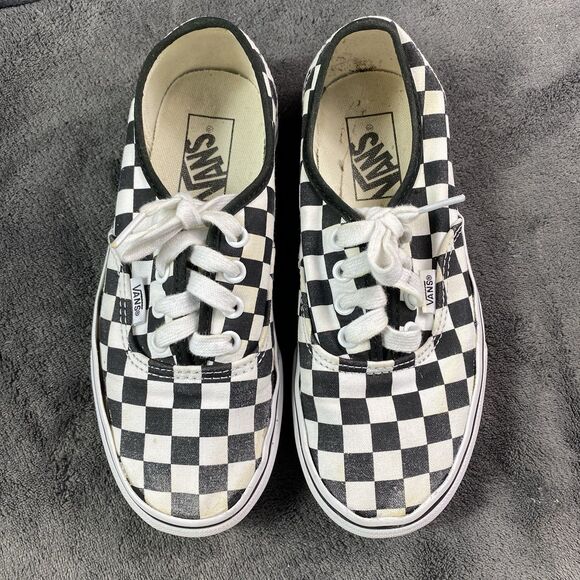Vans Checkerboard Lace Up Sneakers Check Design Women's Size 6 Kids 4.5 - Picture 13 of 13